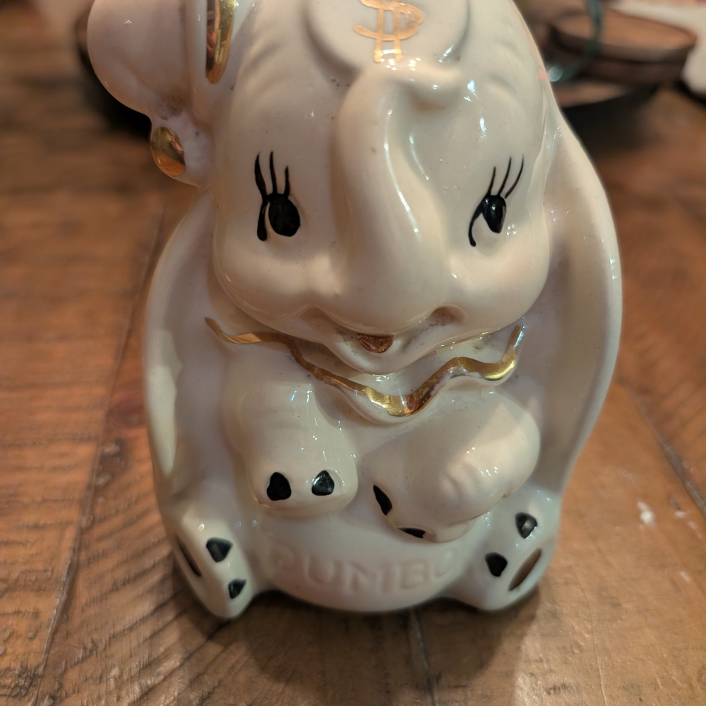 Disney Dumbo Elephant Ceramic Bank 1940s